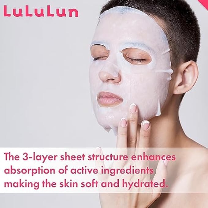 Lululun PRECIOUS CLOTH MASKS FACE - DEEP MOISTURISING FACE MASK SET - DAILY USE MASK FACE - FACE MASK WOMEN WITH ACACIA FLOWER HONEY - FACE MASK (32 SHEETS) - Image 4